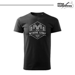 Koszulka T-shirt – Wydział Leśny, Czarna