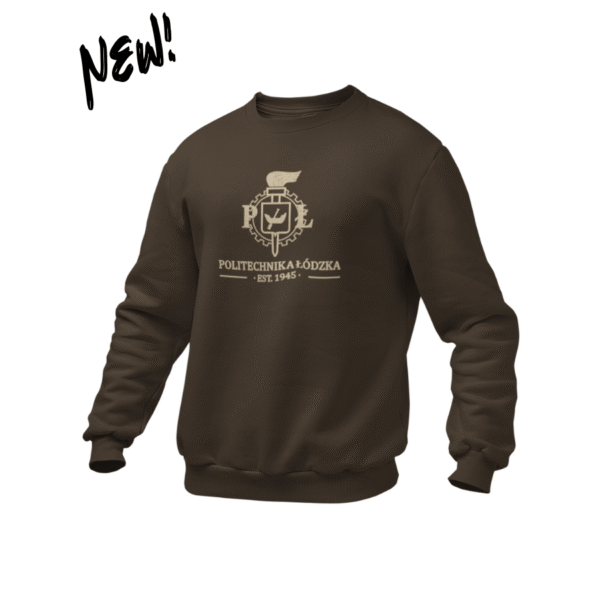 Bluza PŁ - Brązowa, Beżowy HAFT