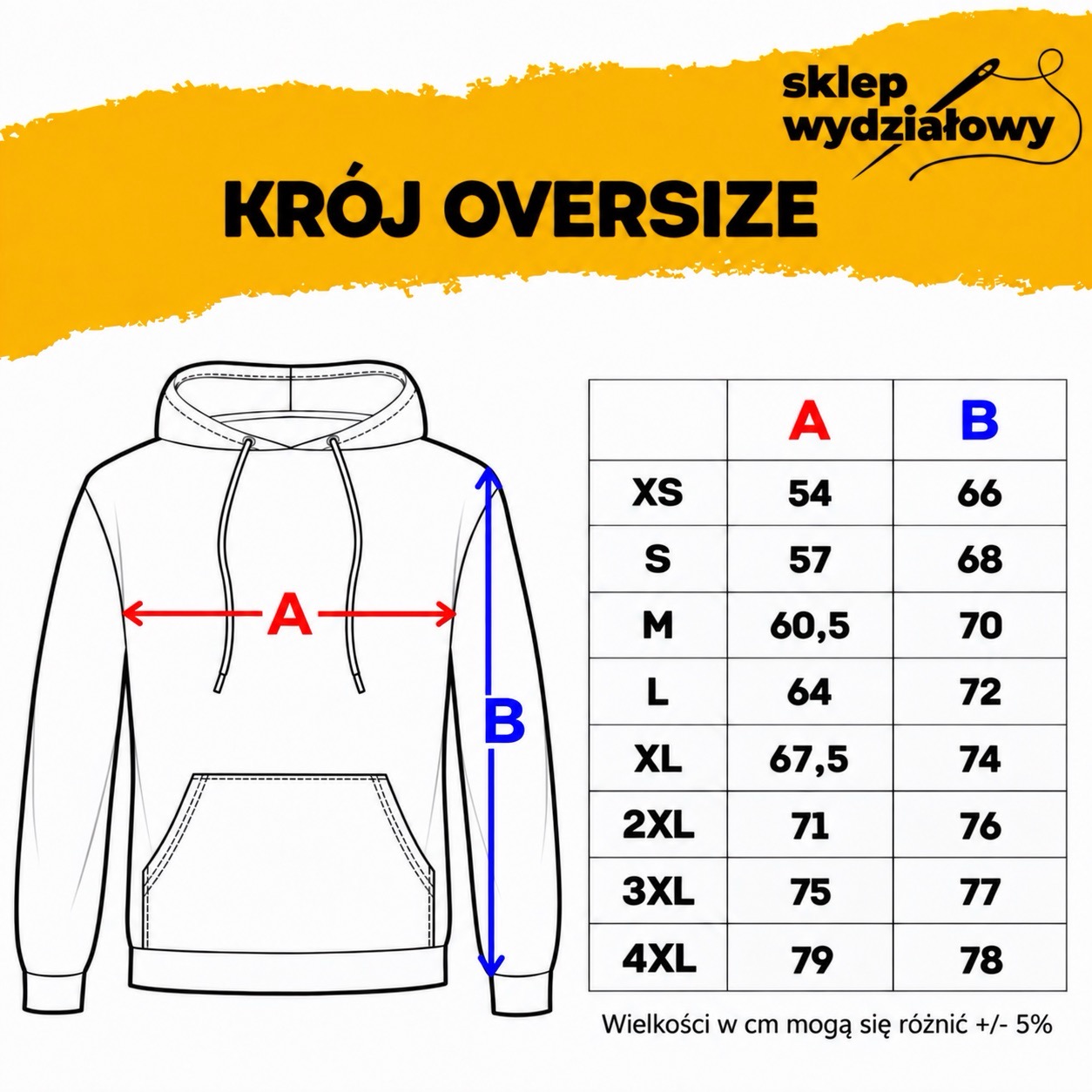 Bluza KUWF oversize z kapturem - obrazek 3