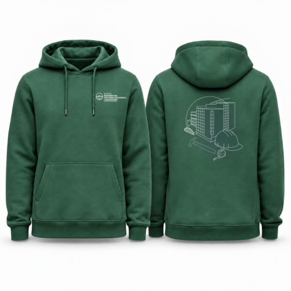 Bluza Wydziału Budownictwa, Inżynierii Środowiska i Architektury – Dark Green